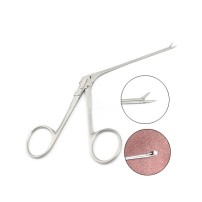 FronD Crocodile Micro Ear Alligator Forceps 3.5" Shaft Serrated Jaws 0.8MM