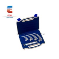 Conventional 4 Blades Laryngoscope Set For Adult (Sizes 1-2-3-4 Curved Mac)